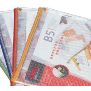Deli Gridding Zip Bag, B5, Assorted Colors
